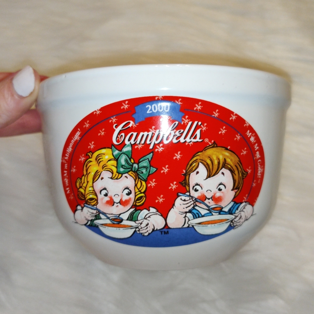 Vintage Y2K Millennium Campbell's Soup Bowl